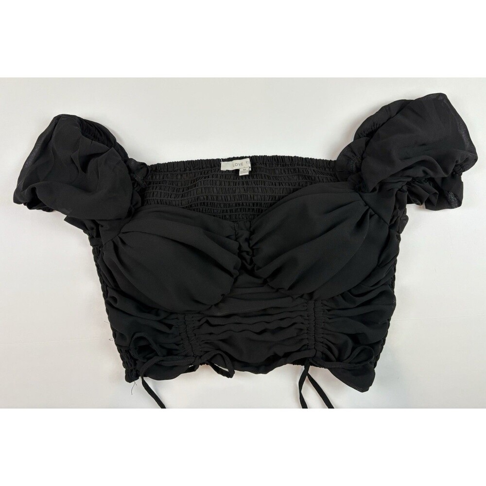 Women's Babydoll Y2K Grunge Fairy whimsigoth Black Corset Top By Love True MED